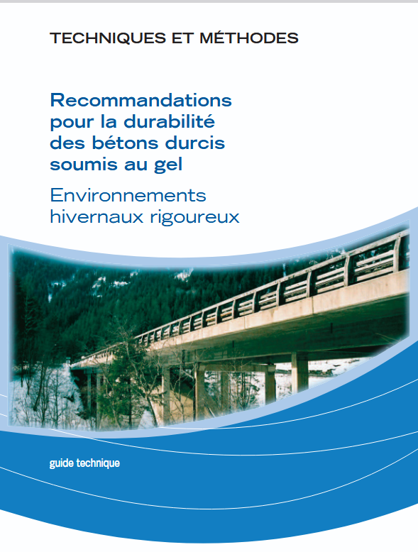 Cerema - Recommandations pour la durabilité des bétons durcis soumis au gel