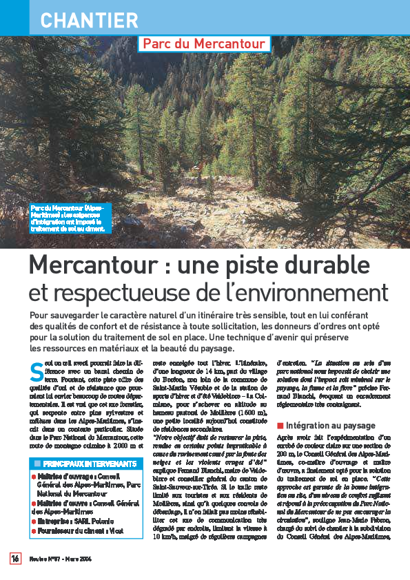 Mercantour : une piste durable et respectueuse de l'environnement