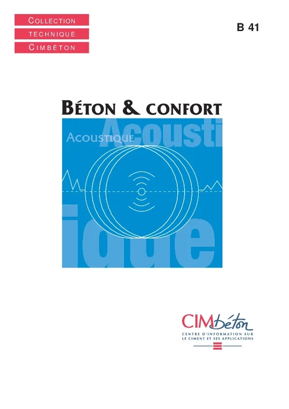 Béton et confort : l'acoustique