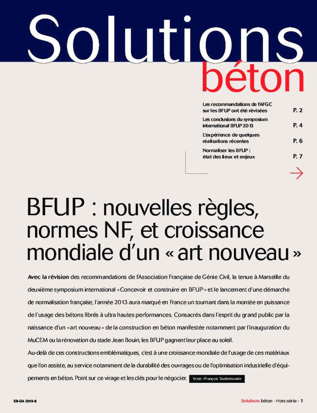 BFUP : nouvelles règles, normes NF, et croissance mondiale d’un « art nouveau »