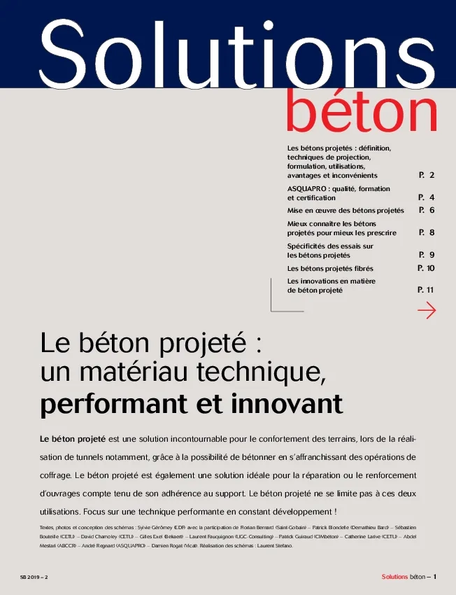 Le béton projeté : un matériau technique, performant et innovant 