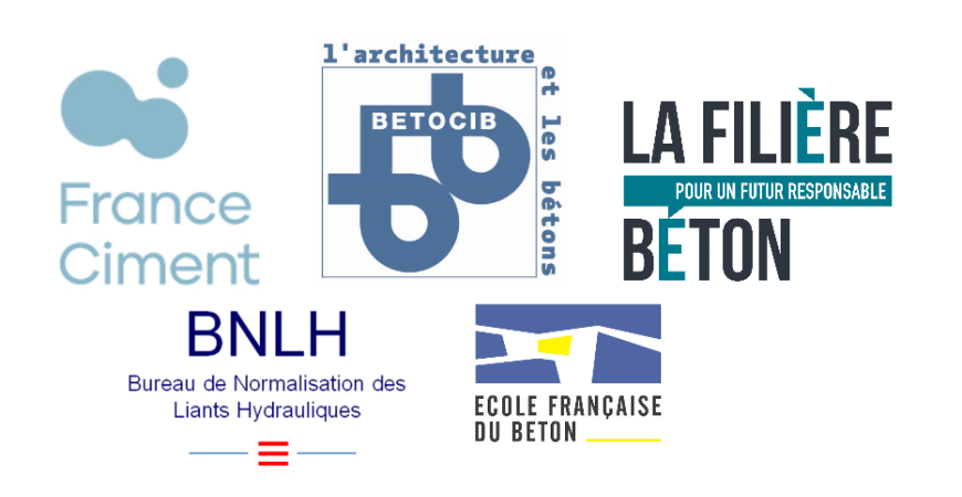 Logos France Ciment, BNLH, Betocib, EFB 2023, La Filière Béton
