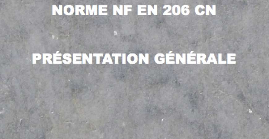 COMPRENDRE LA NORME BÉTON NF EN 206/CN
