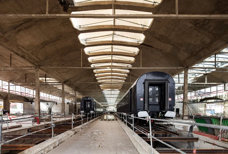 Le projet conserve la mémoire logistique et ferroviaire du site. Le projet conserve la mémoire logistique et ferroviaire du site.