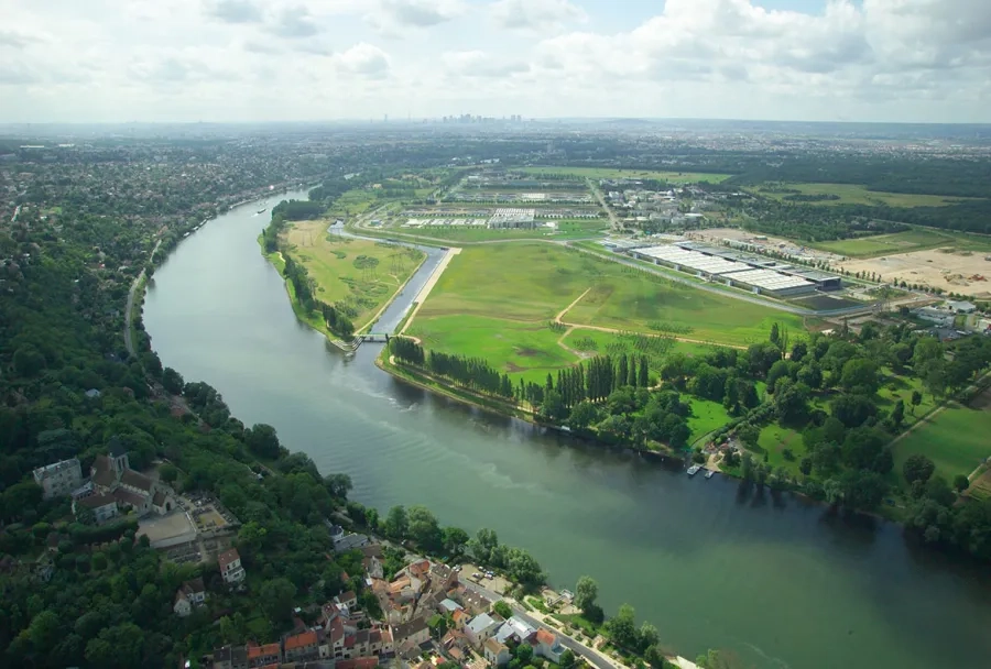 ... de la plaine d’Achères, dans une boucle de la Seine. ... de la plaine d’Achères, dans une boucle de la Seine.
