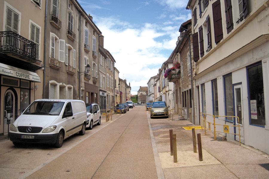 Rue de la République après aménagement.