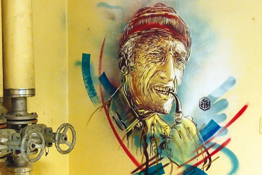 C215 – E = MC215 – commandant Jacques-Yves Cousteau, 2015. CEA de Saclay. C215 – E = MC215 – commandant Jacques-Yves Cousteau, 2015. CEA de Saclay.