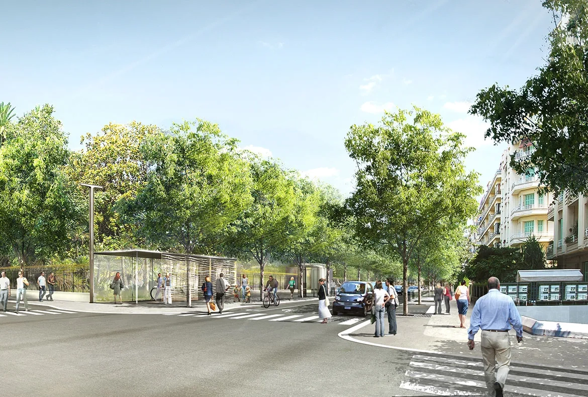 Vue 3d de la station alsace- lorraine.