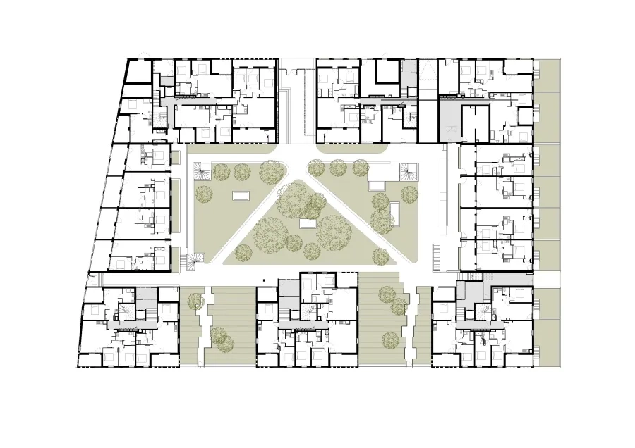 Plan du rez-de-chaussée.