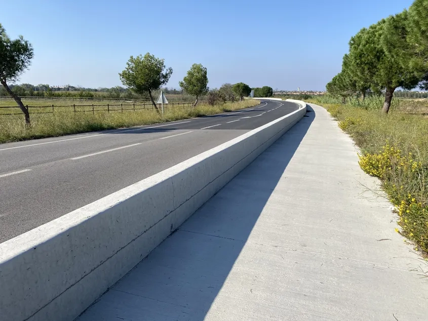 Piste cyclable en BCR. (©Colas)