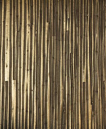 au rez-de- chaussée, le parement extérieur des murs à co rages intégrés isolés est matricé et présente un motif de bambou.