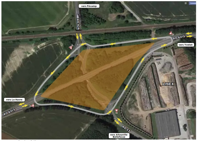 Plan de circulation pendant la phase travaux.