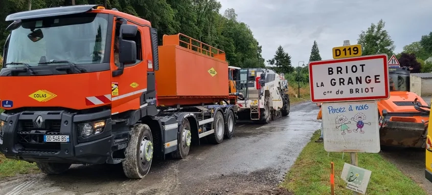 État de la RD119 avant les travaux. (©Colas)