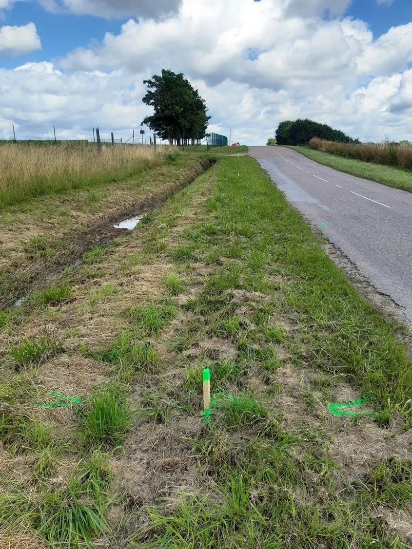 État de la chaussée avant les travaux. État de la chaussée avant les travaux.