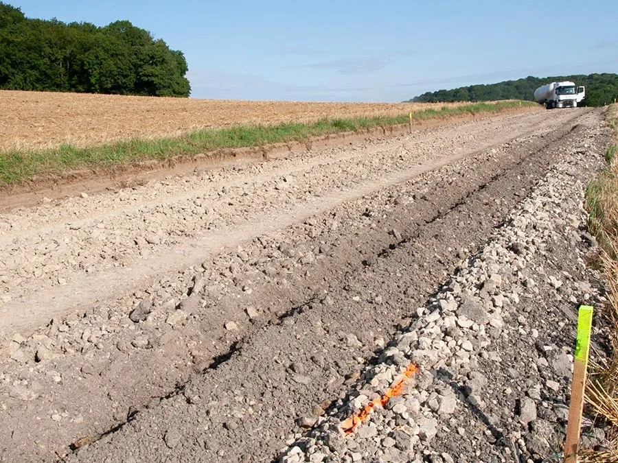La RD élargie de 1,50 m La RD élargie de 1,50 m