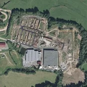 Vue en plan de l’extension de la scierie Gaiffe, dont la livraison est prévue fin 2023.