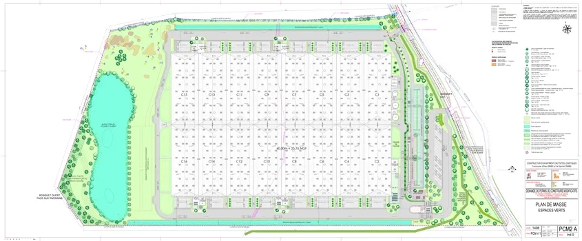 Figure 2. Plan de masse du nouveau parc logistique PRD. (©SAGL)