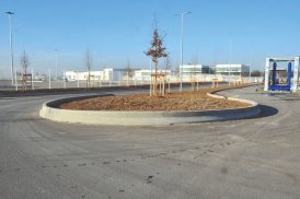 Les différents types de bétons sur le site de la nouvelle plate-forme logistique des centres commerciaux Leclerc en Rhône-Alpes (Socara).