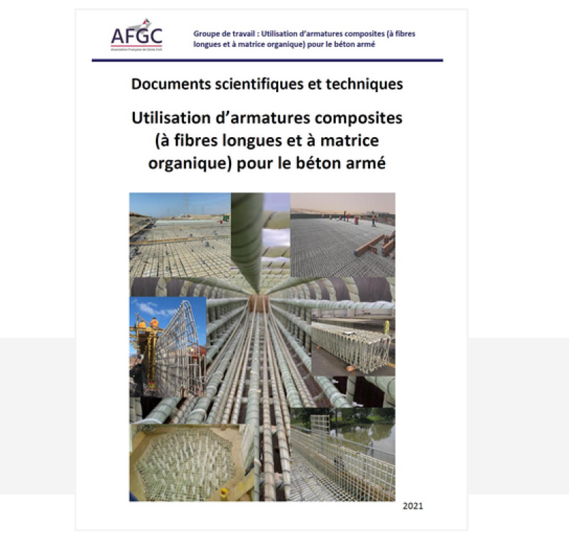 Couverture des Recommandations AFGC sur les armatures composites, 2021