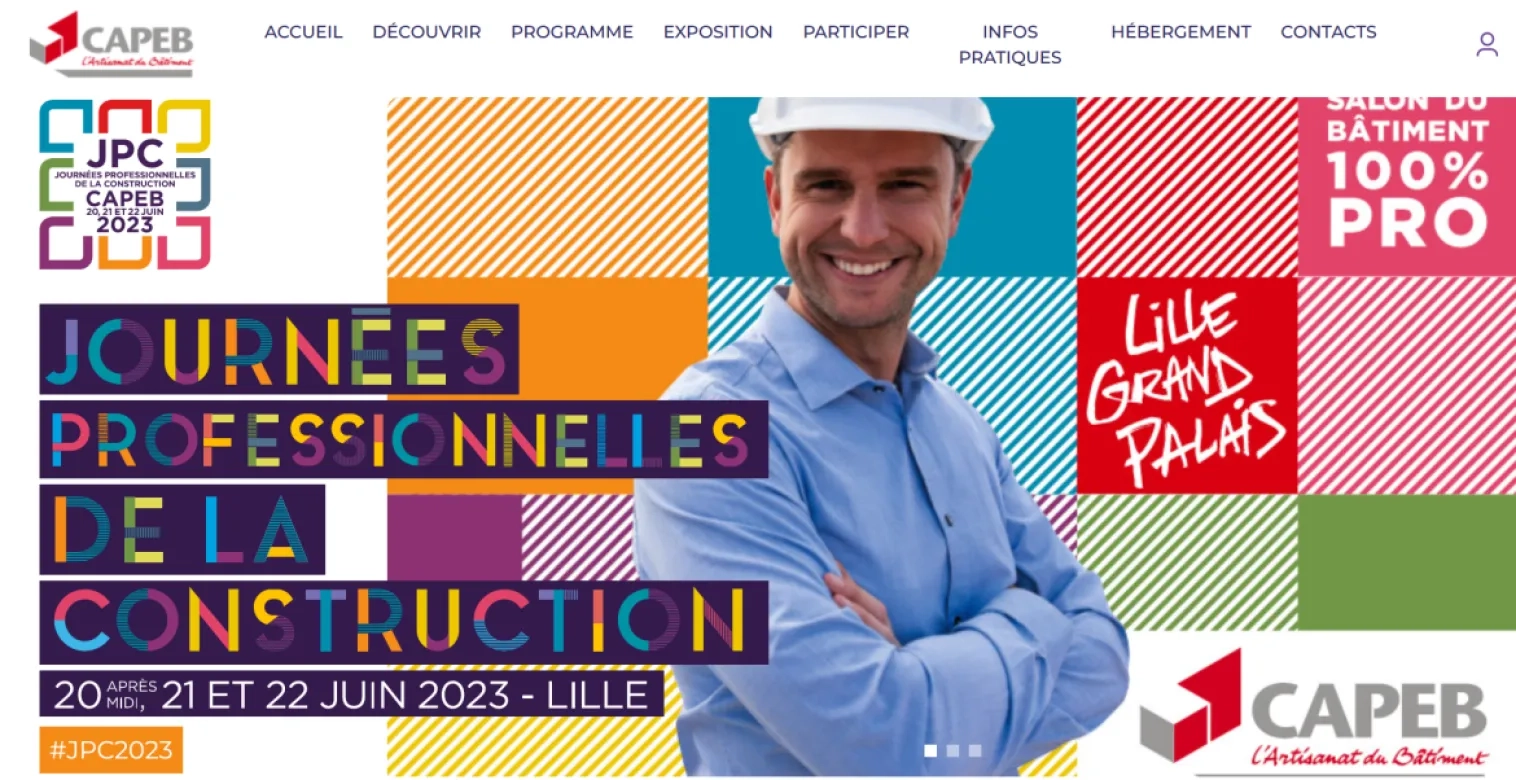 Affiche des JPC CAPEB 2023