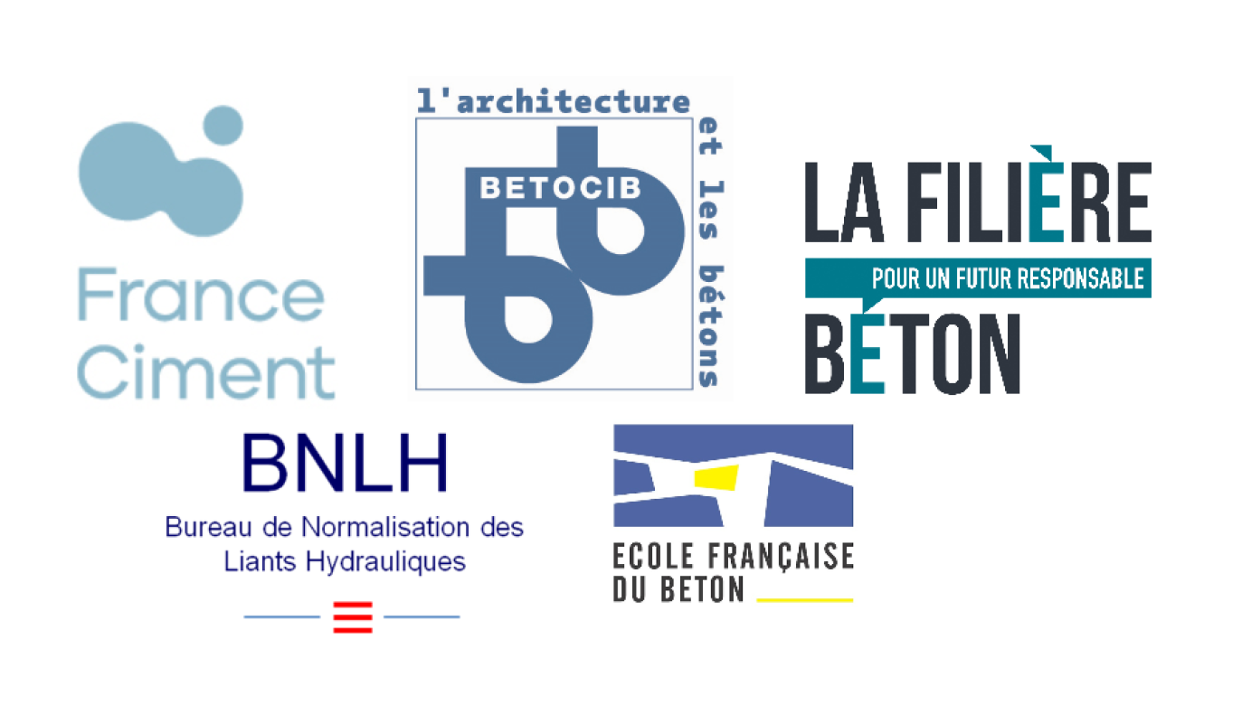 Logos France Ciment, BNLH, Betocib, EFB 2023, La Filière Béton