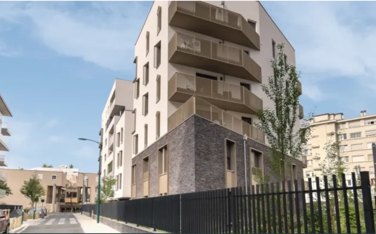 Image de l'immeuble 100% béton recylé à Gennevilliers