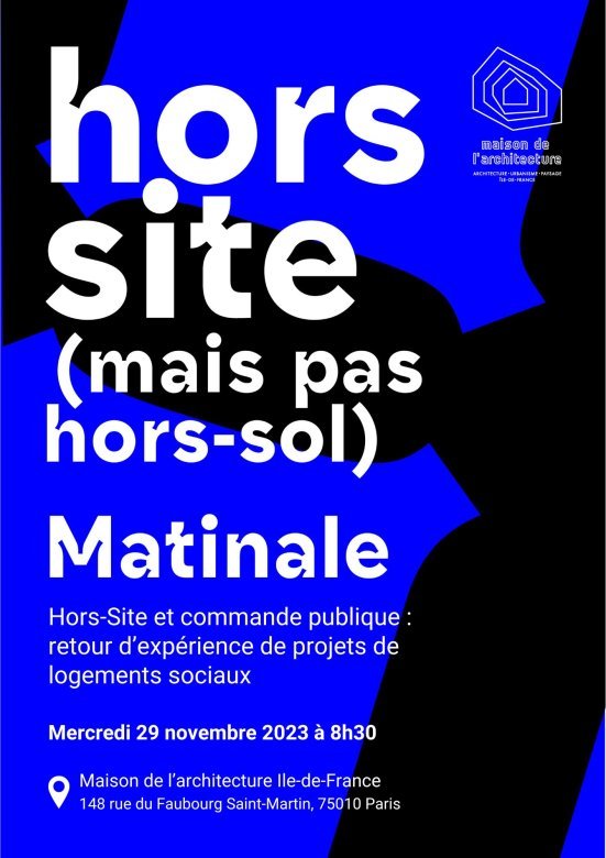 Affiche de l'Expo "Hors site (mais pas hors-sol)"