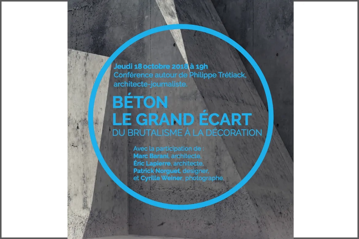 conference beton brutalisme decoration