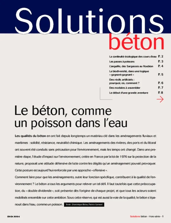  Le béton, comme un poisson dans l’eau