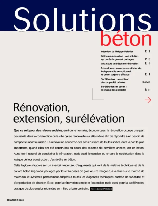 Rénovation, extension, surélévation
