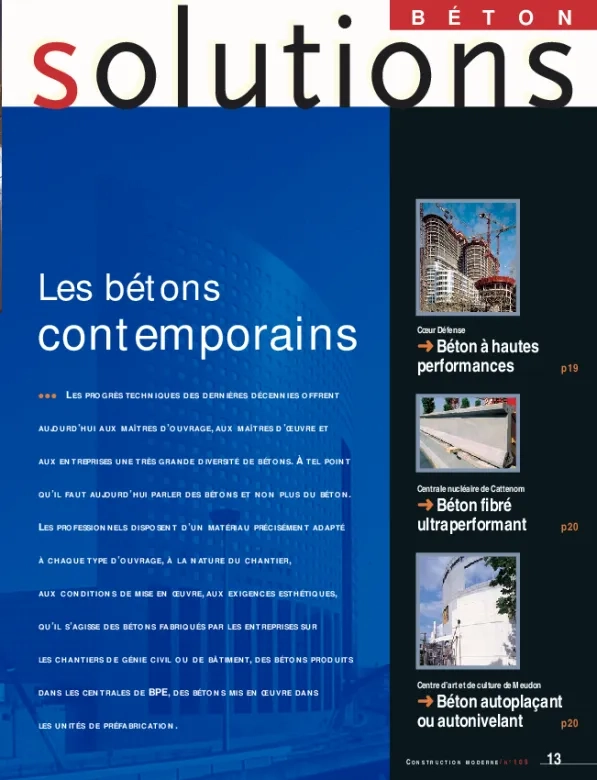 SB N°105. Les bétons contemporains