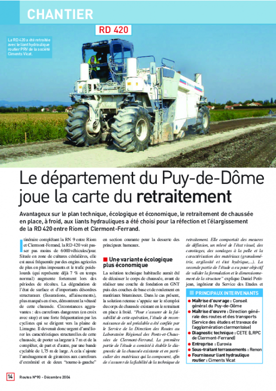 Le département du Puy-du-Dôme joue la carte du retraitement